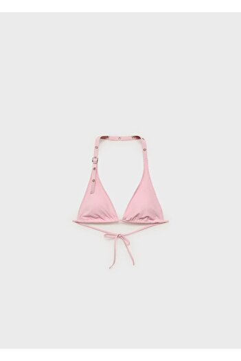 MANGO Woman Tokalı Delikli Bikini Üstü