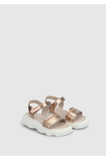 Kiddo Gold Girl's Flat Sandals