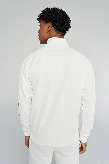 hummel Falconzo Zıp Jacket Бяла мъжка суитшърт 921133-9003