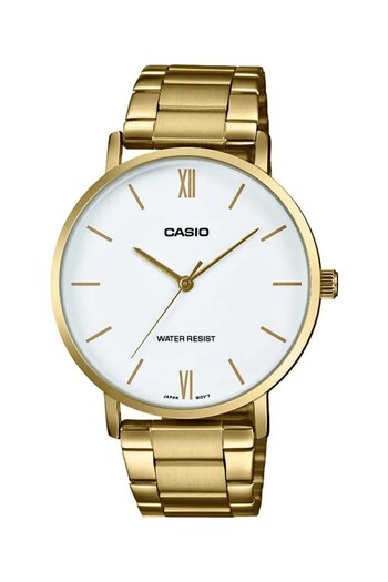 Casio Gold Color 2 Years Warranty Men's Wristwatch