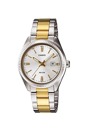 Casio Gold Metallic Color Women's Wristwatch with 24 Months Warranty