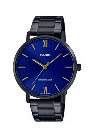 Casio Men's Wristwatch with Navy Blue Cord Black Color