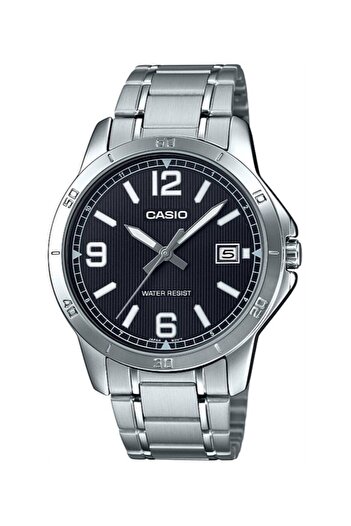 Casio Men's Wristwatch with Dial Black Metallic Color 2 Years Warranty