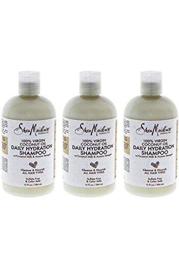 Shea Moisture Shampoo with 100% Raw Coconut Oil Extract by Shea Moisture, 13 oz (384 ml) (Pack of 3)