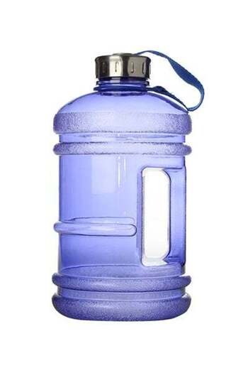 HALAMODO Gym Wide Mouth Shaker Water Bottle 13x13x27cm