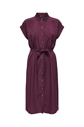 ONLY Hemdblusenkleid ONLHANNOVER Langes Kleid