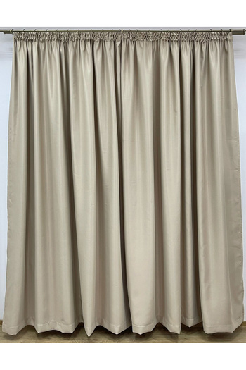 Liz Line Set of two blackout curtains, cappuccino, "Monocrom Signature" by Liz Line, with drapery 2x140x245 DR1214