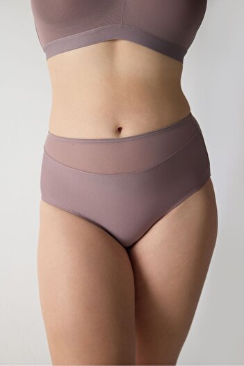 Magic Form Wide Brim High Waist Tulle Women Hipster Panties