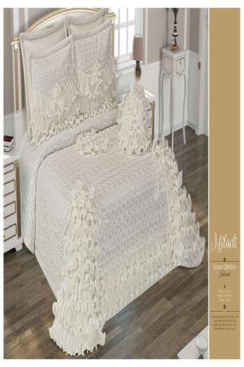 Madamca Mi̇ladi̇ 4 Pieces Satin Bed Cover