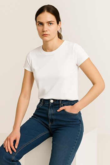 HAKKE Ribbed Bat Sleeve T-Shirt