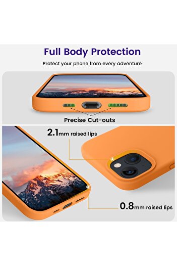 Generic Silicone Case Cover Compatible with iPhone 13 6.1 inch , Ultra Slim Fit with Full Body Protection