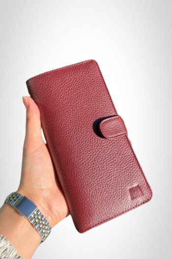 MFT Leather Design Genuine Leather Unisex Twist Hand Portfolio Wallet