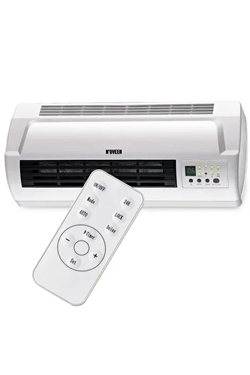 Noveen Noveen HC2000 wall fan heater, 2000 W, LED display and thermostat, PTC heating element (White)