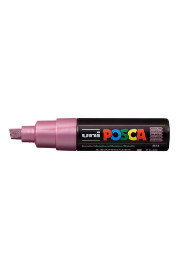 POSCA PC-8K paint marker 8.0 mm beveled tip - metallic pink