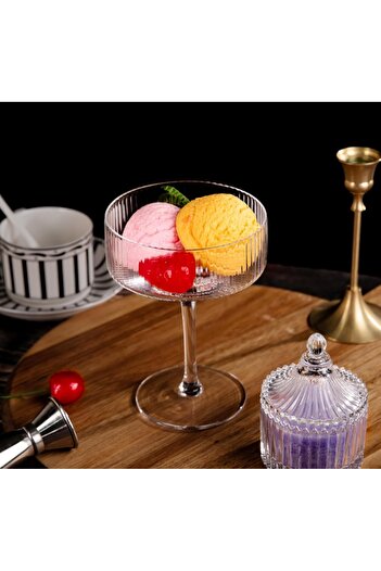 BÜYÜLÜ HOME 4 Luxury Glass Dessert Bowls