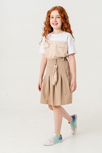 HAUSEkids 4-15 Years Line Fashio Girl's Suit-Latte