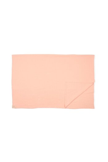 Cigit Muslin Baby Bedsheet (Washed) 120X150Cm +/ - 2 cm Powder Pink