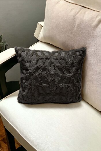 Mislina Home Bohemian Decorative Pillow Case Throw Pillow Case 43X43 cm Anthracite Ethnic