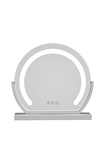 OEM Make-up mirror with stand, Mindblower, Brighten Up, LED, rotating, wood, 3 colour mode, 60 cm