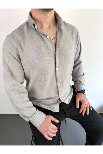 tiggirmoda Сіра бавовняна сорочка з криноліном