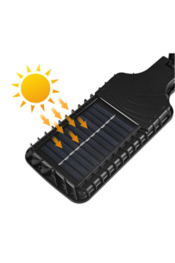 Buldug Solar Güneş Enerjili Cob Led Dış Mekan Hareket Sensörlü 3 Modlu Duvar Ve Bahçe Aydınlatma Lambası