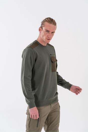 Combat Tactical Μπλουζάκι με μακρυμάνικο με λαιμόκοψη με στάμπα εξωτερικού χώρου Crew Neck Casual Basic φούτερ - 9