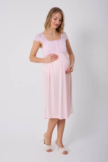 GIONA Maternity Nightgown Dressing Gown Maternity Set