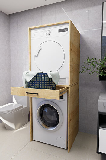 Mirobi Serenity Banyo Dolabı Çamaşır ve Kurutma Makinesi Dolabı Rivoli