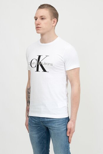 Calvin Klein Ανδρικό μπλουζάκι με λαιμόκοψη Core Monogram Slim Tee