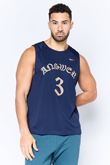 Reebok Men Sportswear Fit Sleeveless Training Vest, Navy