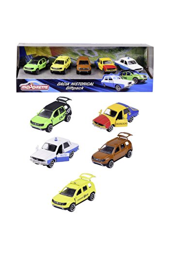 Majorette Set 5 masinute Majorette - Dacia Hirstorical Giftpack