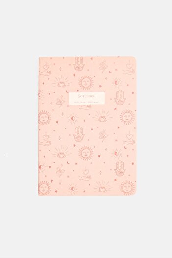 Muy Mucho Graphic Printed Lined Pages Notebook, Pink