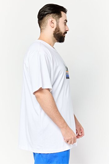 New Balance Men Sportswear Fit Short Sleeves Outdoors T-Shirt, Off White