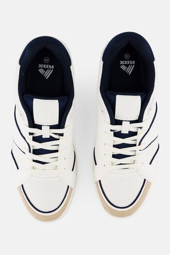 RBX Men Brand Logo Lace Up Outdoor Shoes, Off-White