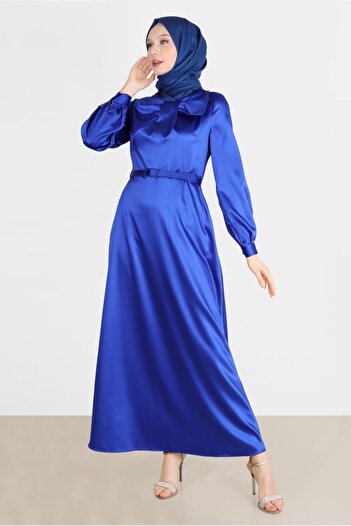 Alvina Belted Bow Detailed Dress 42532