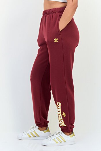 adidas Women Sportswear Fit Outdoor Sweatpants, Burgundy