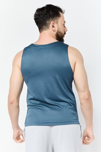 Reebok Men Sportswear Fit Sleeveless Training Vest, Blue