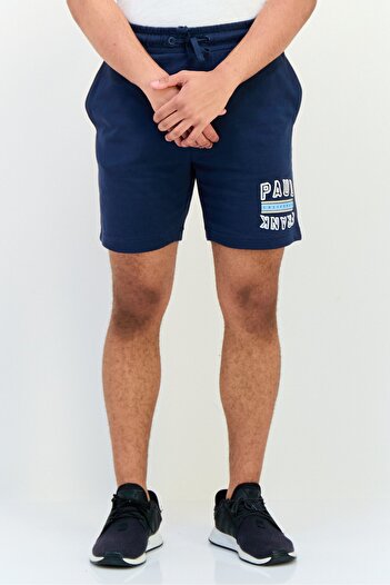 PAUL FRANK Men Graphic Print Basic Shorts, Navy