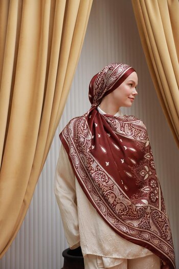 İpekhan Holiday Collection Indian Voile Silk Shawl 5010-09