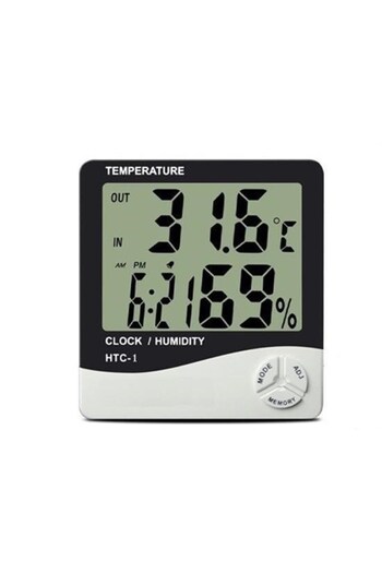 CT STONES Ct-Stones ®   Baby Room Desktop Digital Thermometer Humidity Meter Hygrometer Clock