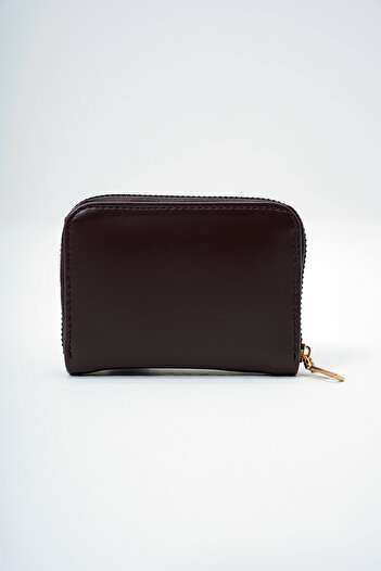 Trend Alaçatı Stili Women's Bitter Brown Faux Leather Mini Card Holder Alc-X14079