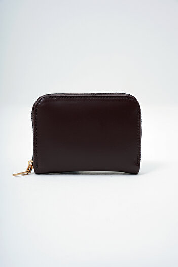 Trend Alaçatı Stili Women's Bitter Brown Faux Leather Mini Card Holder Alc-X14079