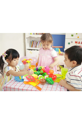 Choice 18pcs 555105 Children Toys Cutting Fruits And Vegetables Set For Kids Pretend Play Simulation Kitche