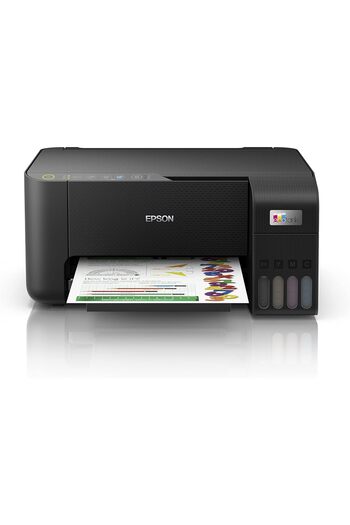 EPSON طابعة EcoTank L3250 Home ذات خزان الحبر A4، اتصال تطبيق SmartPanel، لون أسود، حجم كبير (إصدار المملكة العربية السعودية)