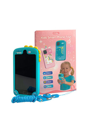 Empria Children's smartphone educational toy video photo 32gb TF card resolution 480*800 display 10cm, Blue