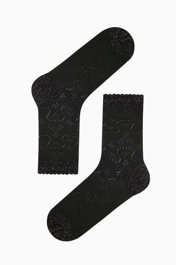 Penti Sparkle Ankle Black Socks