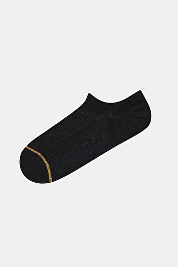 Penti Jacquard 3lü Siyah Sneaker Çorap