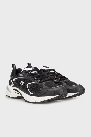 Hammer Jack Comfort Sole Lace-Up Casual Sports Sneaker Shoes Black-White