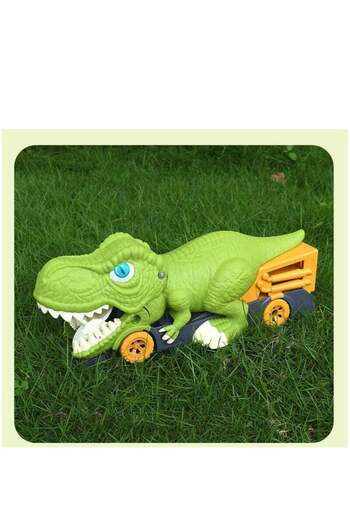 COOYA Dinosaur Toys,Alloy Tuna Truck and Car Model Set,Mini Vehicles for Kids