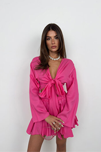 Black Fashion Fusta Kiloş Fuchsia - Talie elastică